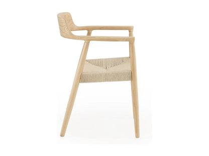 Lot De 4 Fauteuils Japandi Bois De Toon - Toon