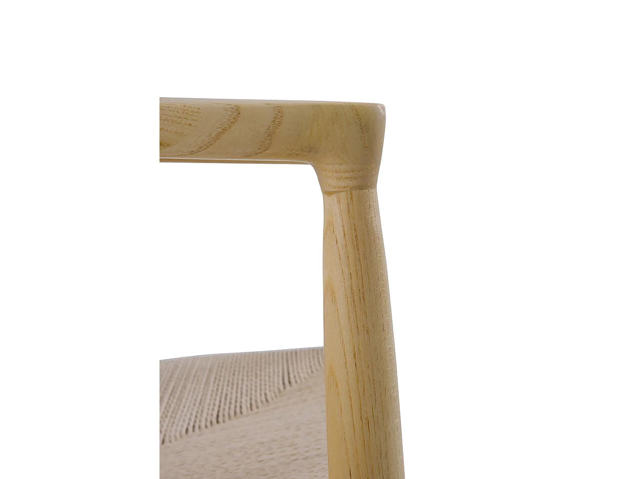 Lot De 4 Fauteuils Japandi Bois De Toon - Toon