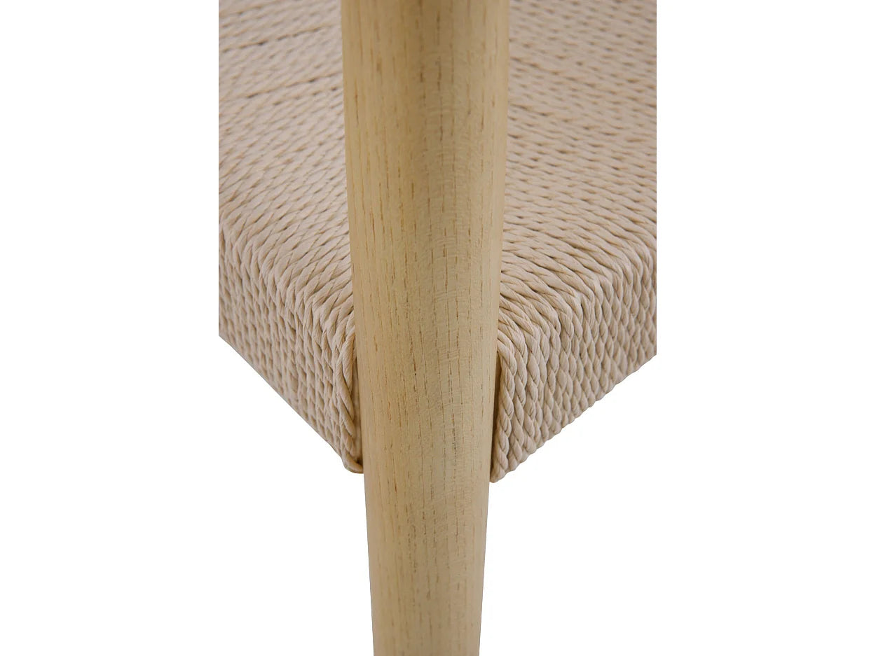 Lot De 4 Fauteuils Japandi Bois De Toon - Toon