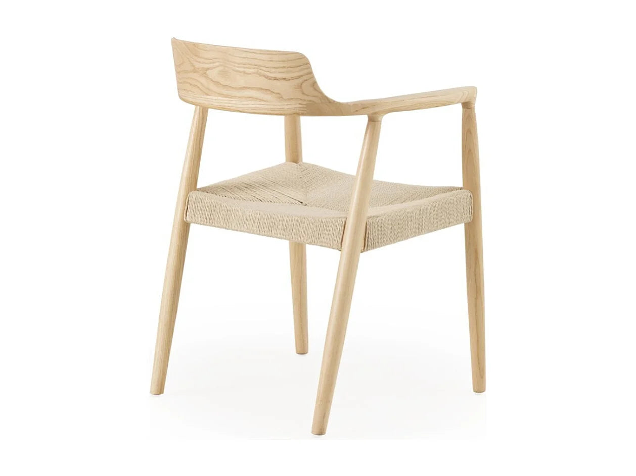 Lot De 4 Fauteuils Japandi Bois De Toon - Toon