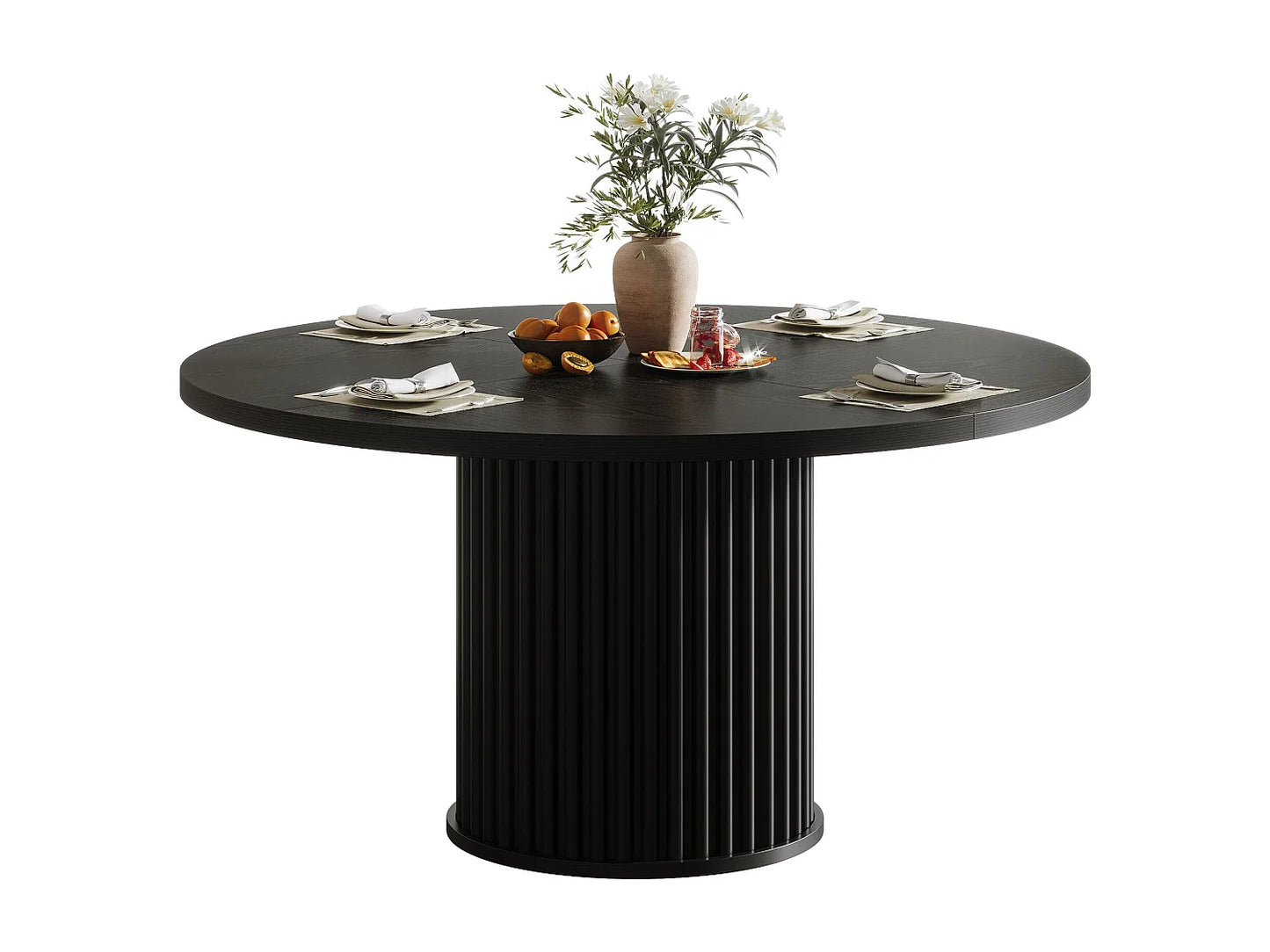 Table Circulaire Japandi Moderne 120cm - Moderne