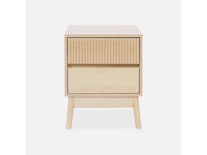 Lot 2 Chevets Japandi Pieds Pin - Linear