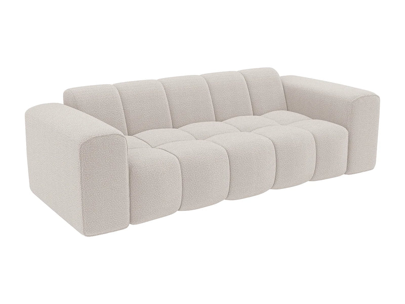 Canapé Japandi Bubble Chenille Beige 3 Places - Caleso