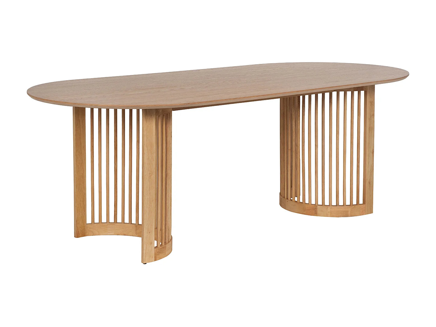 Table Chêne Japandi Pieds En Hévéa - Neliram