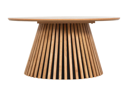 Table Basse Japandi Tambour Bois et Conique - Carmiza