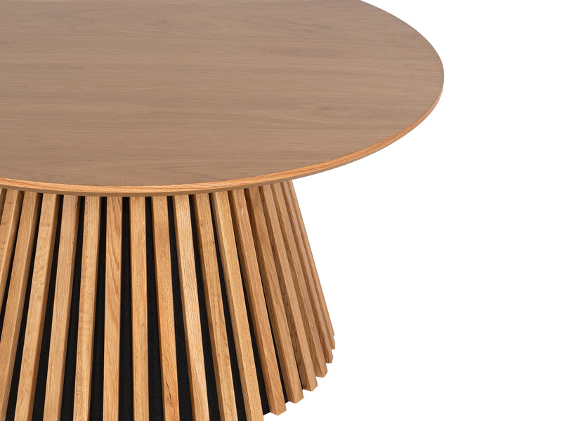 Table Basse Japandi Tambour Bois et Conique - Carmiza