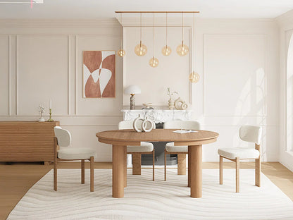 Table Extensible Japandi Chêne Naturel Clair - Elitaro