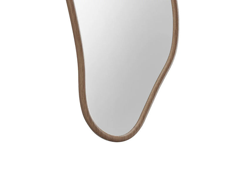 Miroir Forme Japandi Hévéa Naturel Foncé - Yaoli