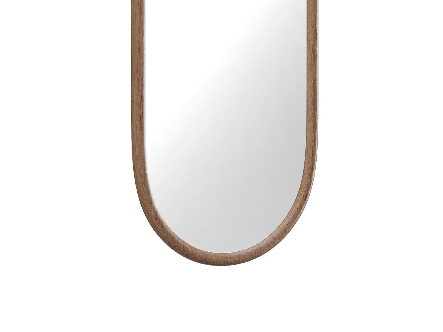 Miroir Vertical Japandi Ovale Hévéa - Shaxi