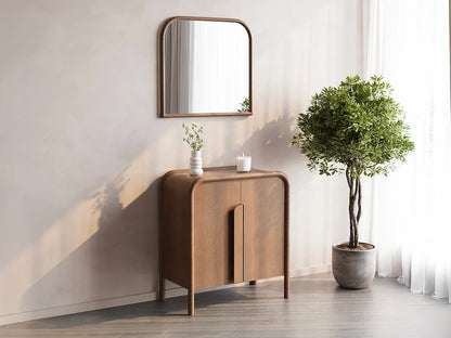 Miroir Mural Japandi Bois D'hévéa - Sanya