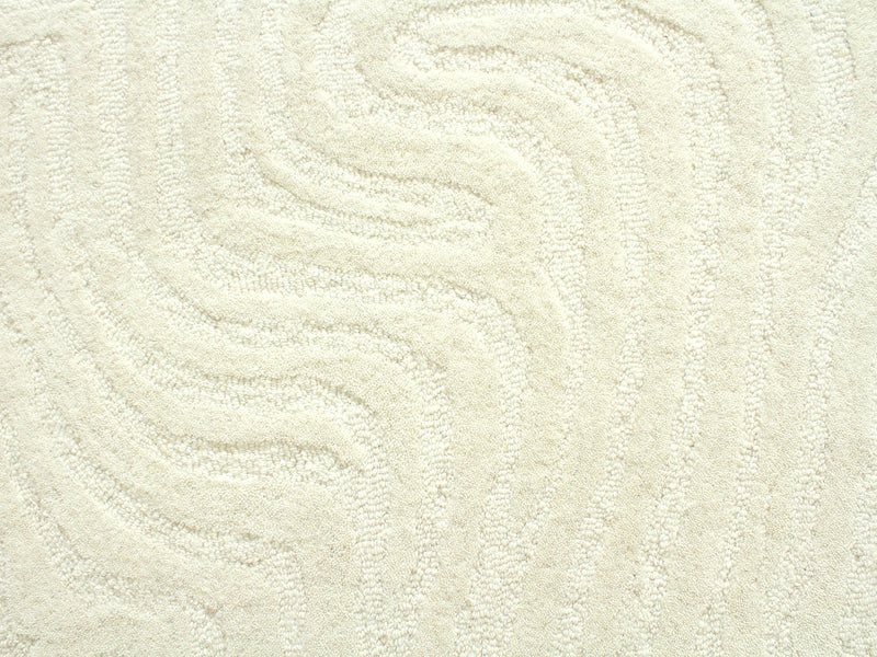 Tapis Japandi Relief Laine Ivoire - Neora