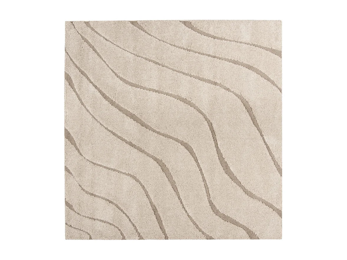 Tapis Japandi Carré Teinte Neutre - Raton