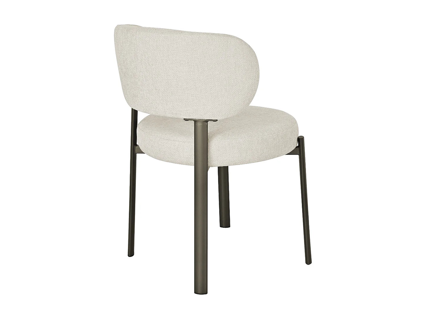 Lot 2 Chaises Japandi Texture Bronze Crème - Asilova