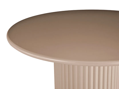 Table Ronde Japandi Mdf Marron - Tamarzo