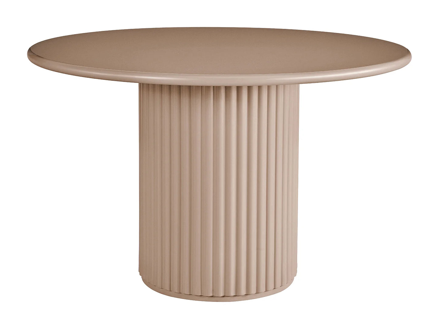 Table Ronde Japandi Mdf Marron - Tamarzo