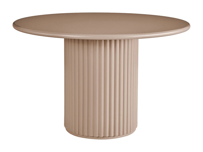 Table Ronde Japandi Mdf Marron - Tamarzo