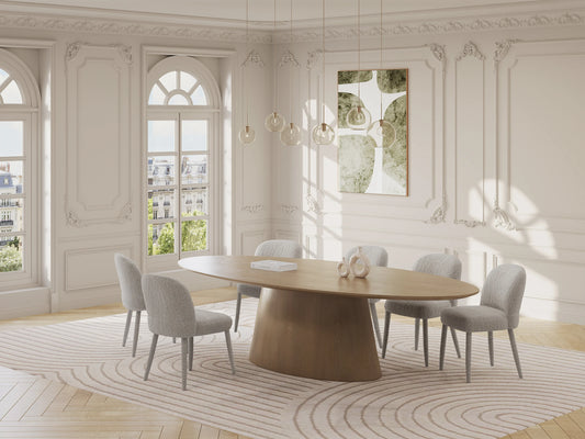 Table Frêne Japandi Huit Personnes Naturel - Antelada