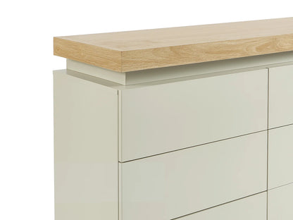 Commode Japandi Six Tiroirs Leds - Halo