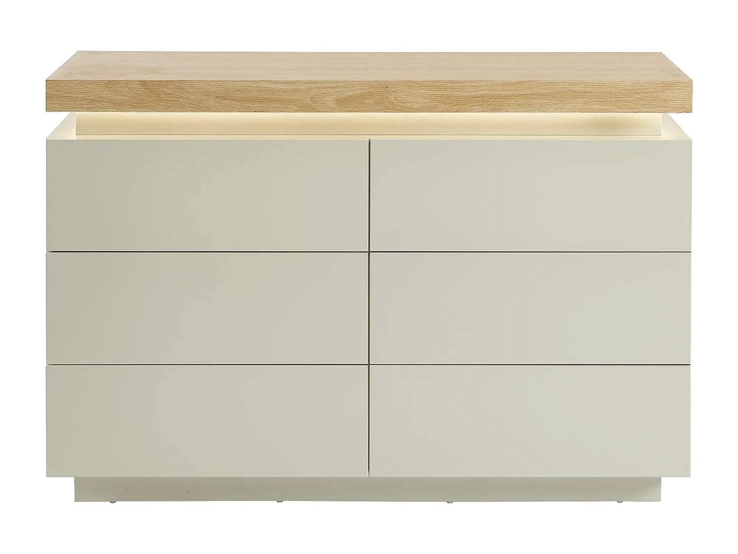 Commode Japandi Six Tiroirs Leds - Halo