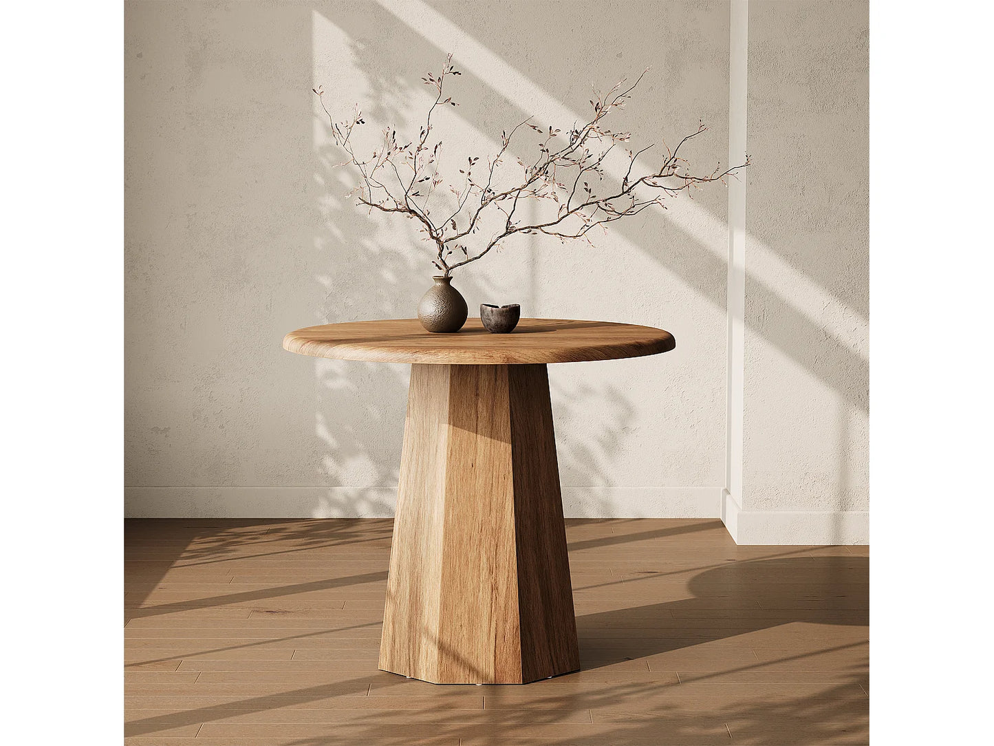Petite Table Japandi Piétement Octogonal - Cuisine