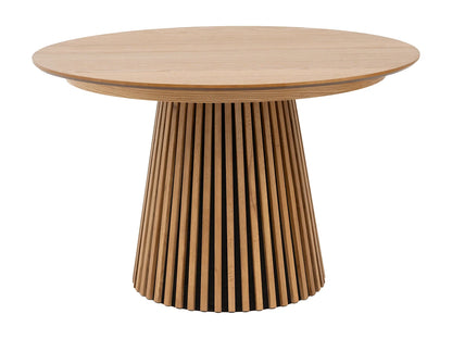 Table Extensible Japandi Placage Chêne Naturel - Carmiza