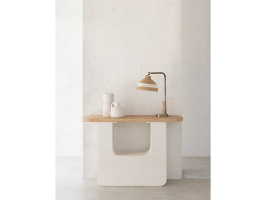 Console Ciment Japandi Plateau Sapin - Sapin