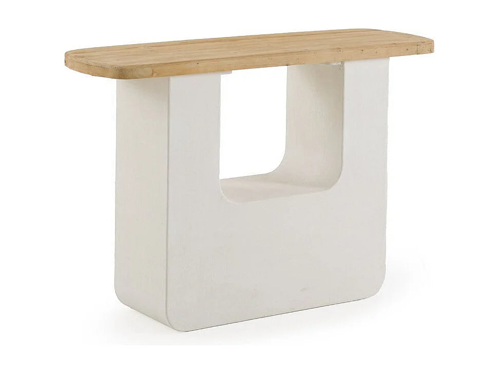 Console Ciment Japandi Plateau Sapin - Sapin
