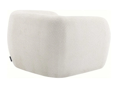 Fauteuil Japandi Design Bouclette Blanc - Washington