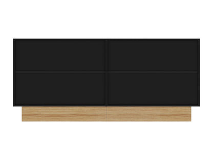 Buffet Moderne Japandi Salon Noir Naturel - Noir