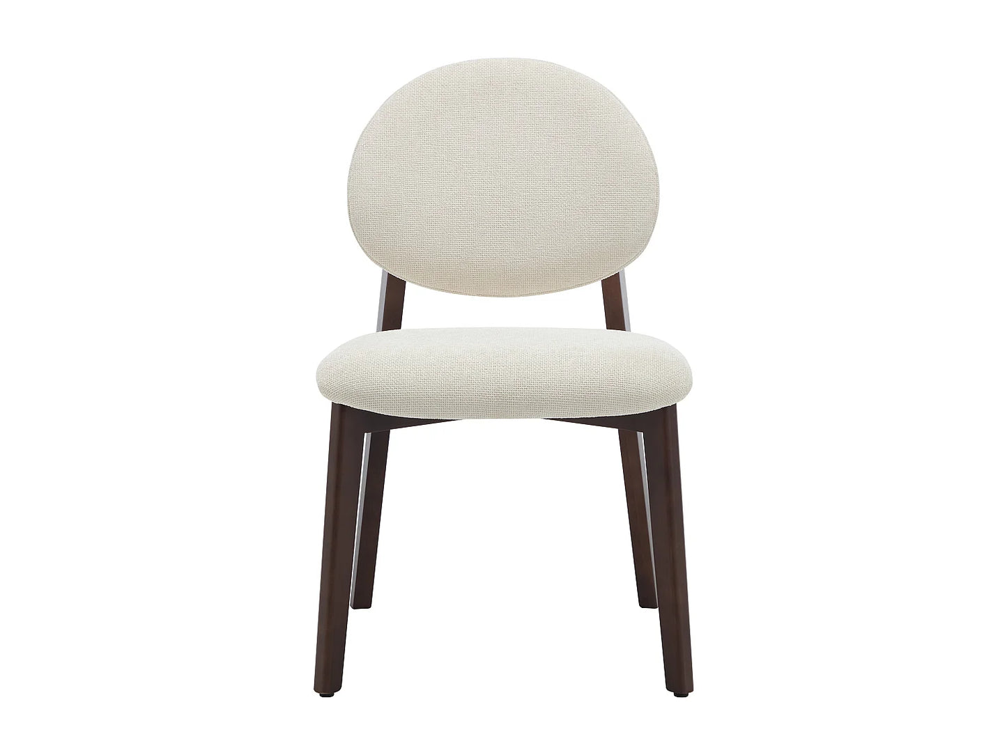 Chaise Japandi Texture Naturel Foncé Crème - Marleni