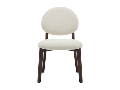 Chaise Japandi Texture Naturel Foncé Crème - Marleni