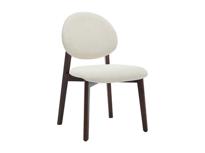 Chaise Japandi Texture Naturel Foncé Crème - Marleni