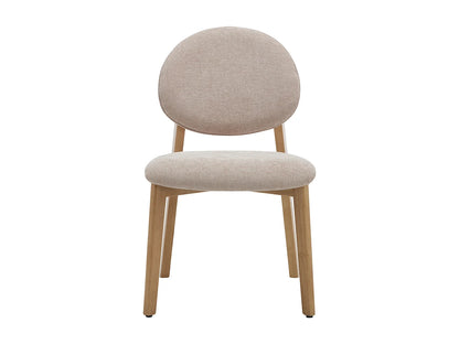 Lot De 6 Chaises Japandi Texture Naturel Clair - Marleni