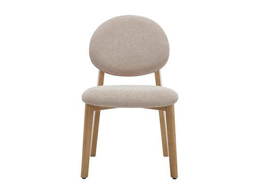 Lot De 6 Chaises Japandi Texture Naturel Clair - Marleni