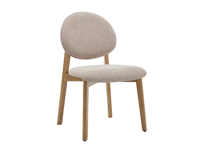 Lot De 6 Chaises Japandi Texture Naturel Clair - Marleni