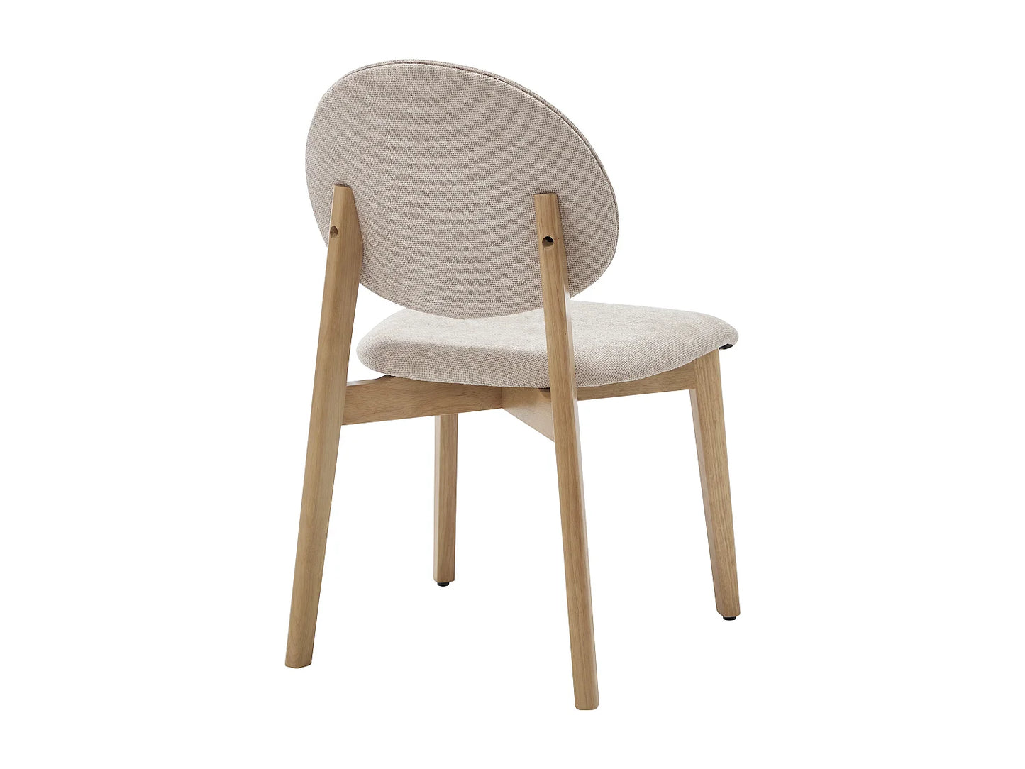 Lot De 6 Chaises Japandi Texture Naturel Clair - Marleni