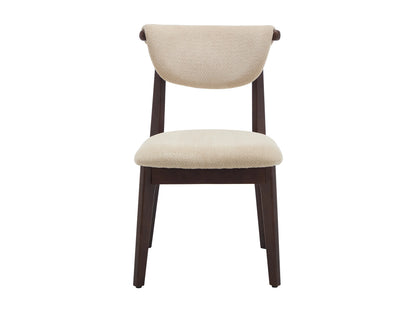 Lot De 2 Chaises Japandi Texture Beige Hévéa - Gabiel