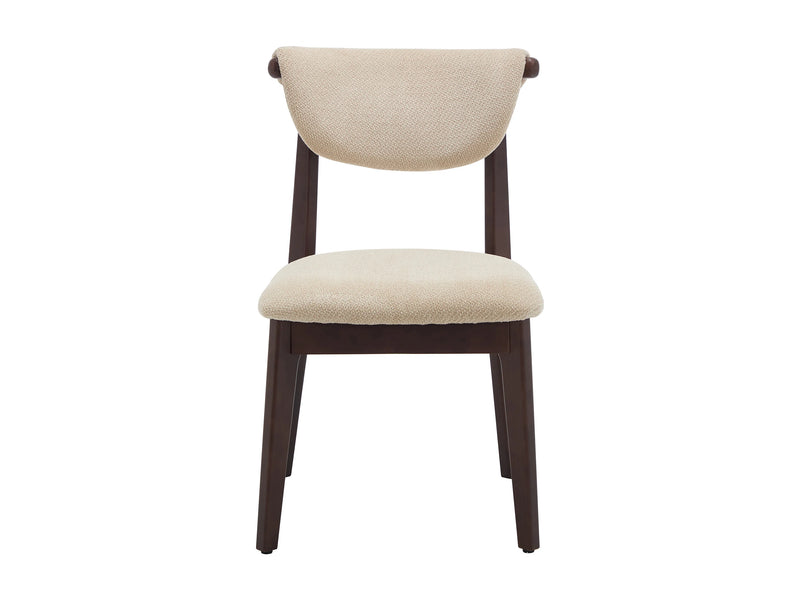 Lot De 2 Chaises Japandi Texture Beige Hévéa - Gabiel