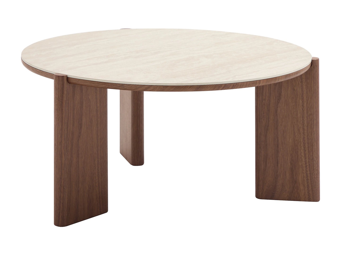 Table Basse Japandi Céramique Et Noyer - Munyra