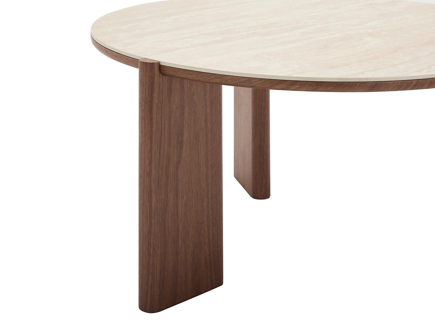 Table Basse Japandi Céramique Et Noyer - Munyra