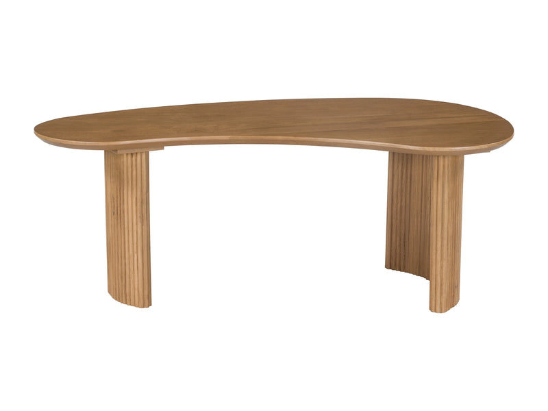 Table Basse Japandi Organique avec Pieds Cannelés - Tamenia