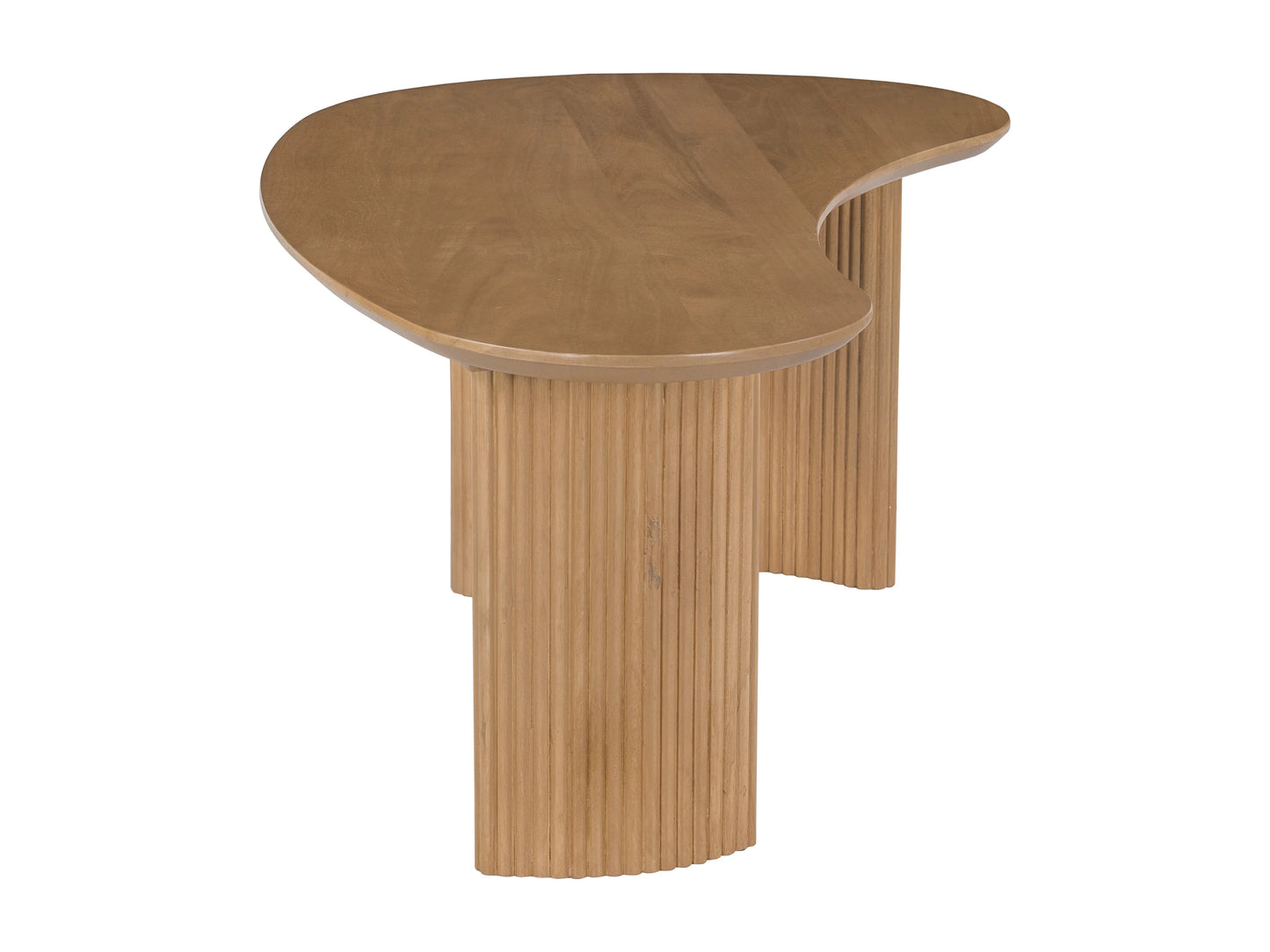 Table Basse Japandi Organique avec Pieds Cannelés - Tamenia