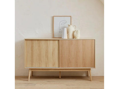 Buffet Linéaire Japandi Bois Naturel - Linear