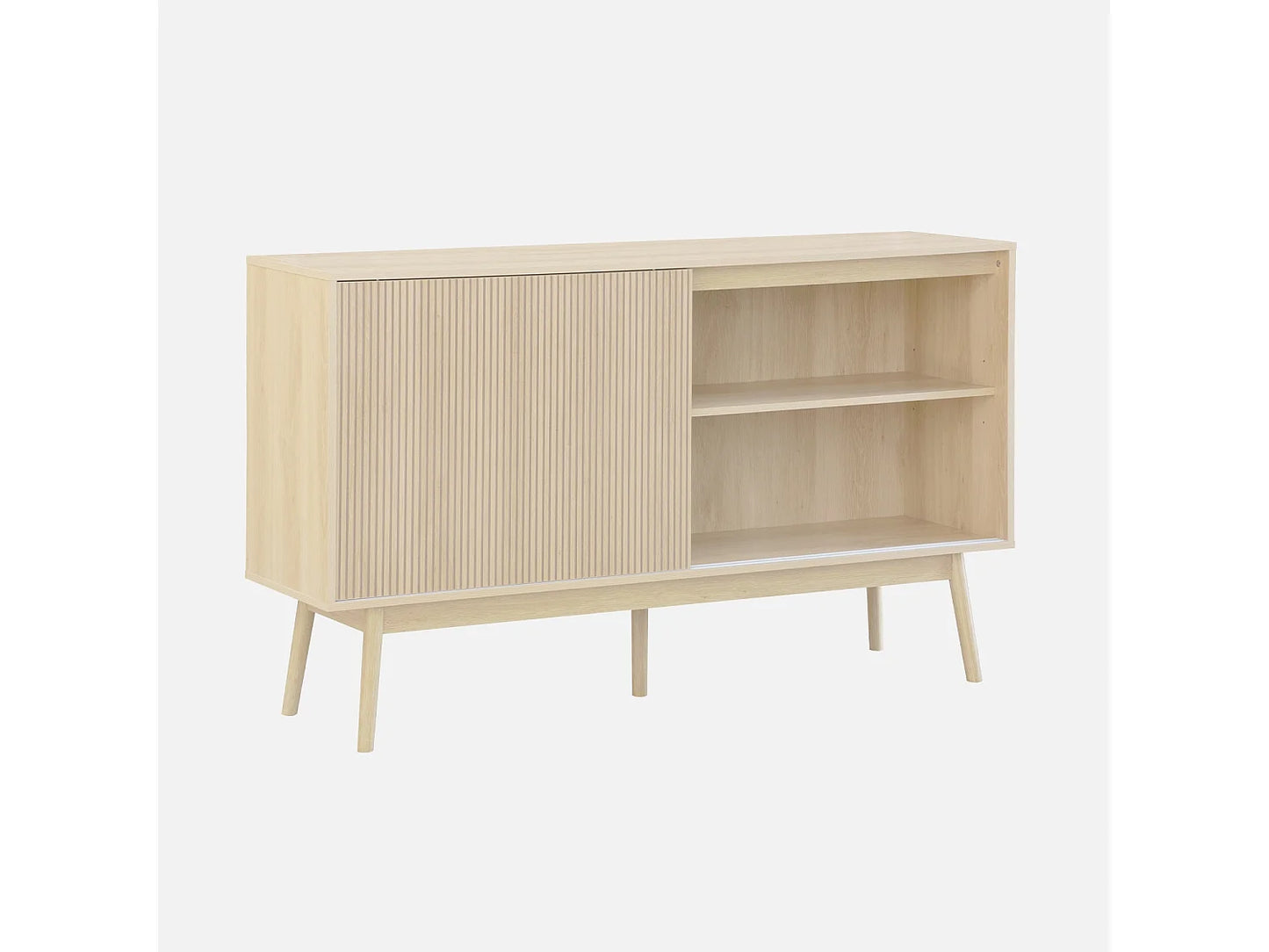 Buffet Linéaire Japandi Bois Naturel - Linear