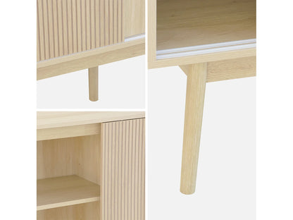 Buffet Linéaire Japandi Bois Naturel - Linear