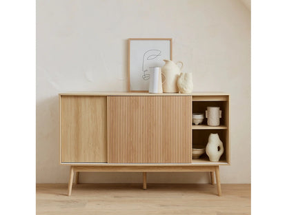 Buffet Linéaire Japandi Bois Naturel - Linear