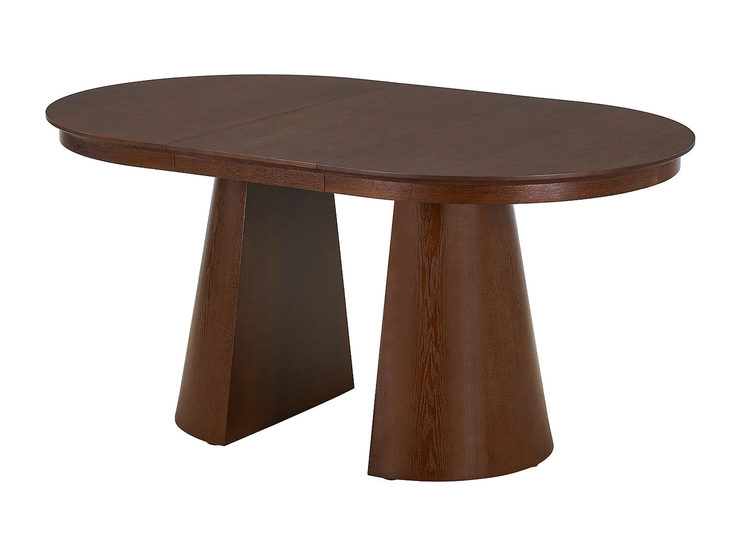 Table Extensible Japandi Frêne Naturel Foncé - Prisla