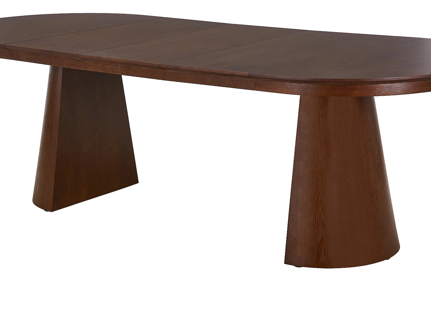 Table Extensible Japandi Frêne Naturel Foncé - Prisla