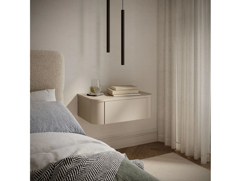 Duo Chevets Muraux Japandi Gris Cachemire - Luvio