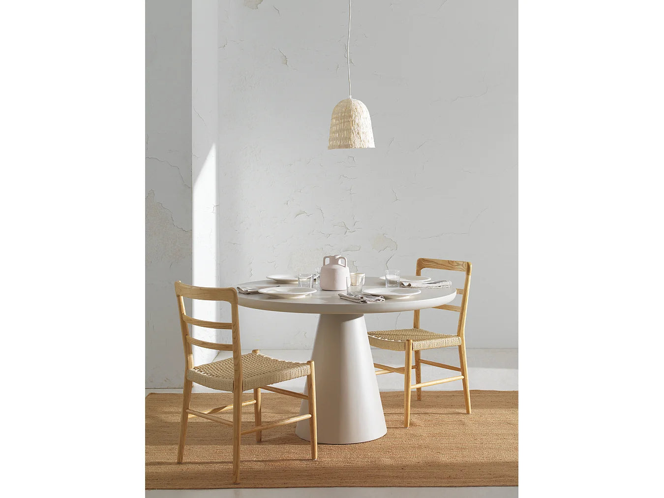 Lot De 4 Chaises Japandi Bois Toon Naturel - Toon